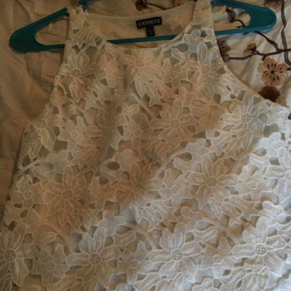 Express lace top xs
